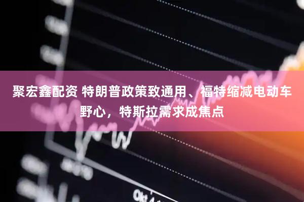 聚宏鑫配资 特朗普政策致通用、福特缩减电动车野心，特斯拉需求成焦点