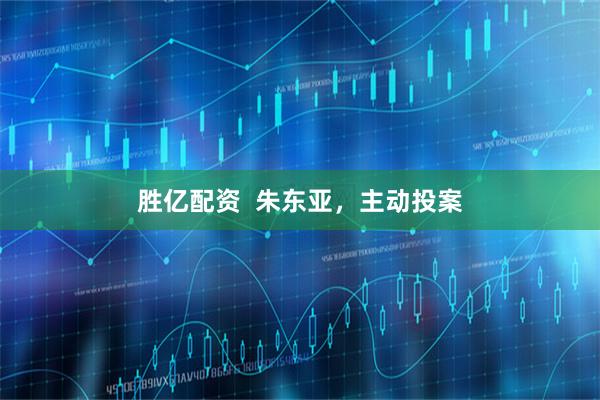 胜亿配资  朱东亚，主动投案